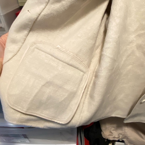 Handmade cool coat in beige 90% wool - Picture 7 of 7